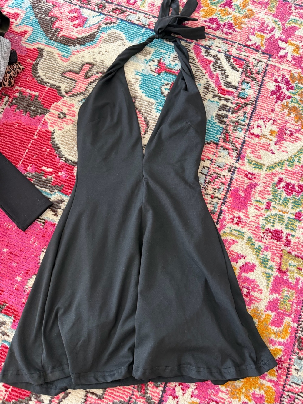 Princess Polly Black Backless Halter Dress